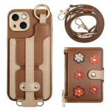 2 in 1 Detachable Flower Wallet Crossbody Phone Case for iPhone  17 Air 16 15 14 Plus 13 12 11 Pro Max Card Slot Holder PU Leather Cover