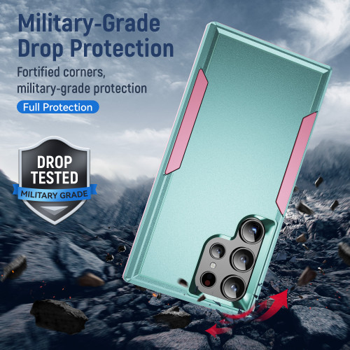 Anti-Slip Dual Layer Strong Protective Case For Samsung Galaxy S24 S23 S22 S21 S20 S10 UItra Plus FE Shockproof Case Covers