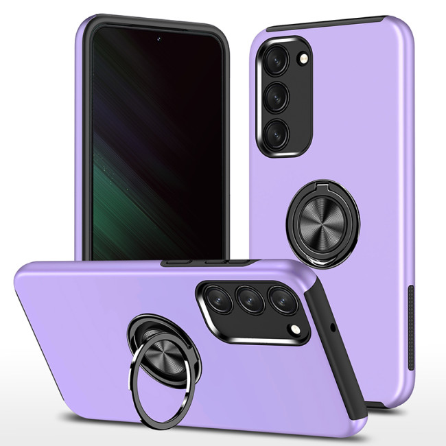Shockproof Armor Case For Samsung Galaxy S24 S23 S22 S21 S20 Ultra Plus A54 A14 360°Rotate Metal Magnet Ring stand Phone Shell