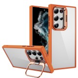 Flip Stand Lens Protection Stand Phone Case for Samsung Galaxy S24 Ultra S24 Plus 5G Shockproof Clear Fall-proof Cover