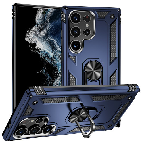 Armor Magnet Car Ring Case For  Samsung Galaxy S24 S23 S22 S21 S20 Ultra Plus S21FE S20FE Note20 Ultra Note 10 Lite Case