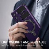 Magsafe Stand Case For Samsung S24 S23 S22 S21 S20 20 FE Plus Ultra Ring Magnetic Ring Holder Protection Stands Kickstand Cover