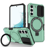 Shockproof Armor Phone Case For Samsung Galaxy S21 S22 S23 S24 S20 Note20 Plus Ultra FE Cover Magsafe Wireless Charge Magnetic