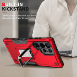 Luxury Shockproof Armor Ring Stand Car Holder Case For Samsung Galaxy S25 S20 S21 S22 S23 S24 Plus Ultra FE Cover