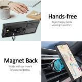 Armor Kickstand Case For Samsung Galaxy S24 S23 Ultra S22 Plus S21 FE Note 20 Cover Card Slot Wallet Ring Holder Coque Fundas