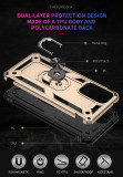 Shockproof Bumpers Armor Case For Samsung Galaxy S24 S23 S22 Ultra S21 5G S20 FE S8 S9 S10 Plus Note 20  9 10 Metal Ring Case