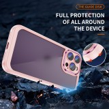 Protective Phone Case With Colored Edges And Metal Buttons, Suitable For iPhone 15 14 13 12 11 Plus Mini Pro Max X XS XR 7 8