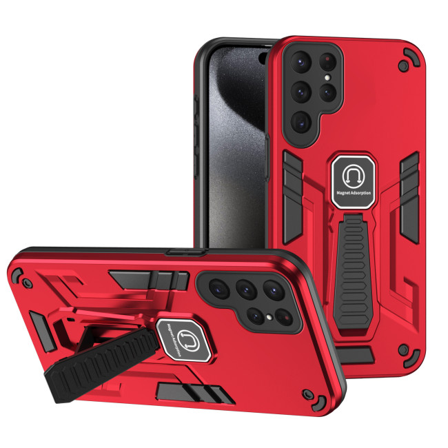 Shockproof Magnetic Stand phone Case for Samsung Galaxy S24Ultra S23FE Plus M54 M53 M52 M34 M33 M23 M14 M13 M12 5G4G LensProtect