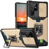 Armor Kickstand Case For Samsung Galaxy S24 S23 Ultra S22 Plus S21 FE Note 20 Cover Card Slot Wallet Ring Holder Coque Fundas