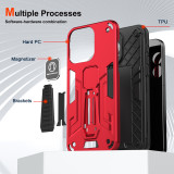 Shockproof Magnetic Stand phone Case for Samsung Galaxy S24Ultra S23FE Plus M54 M53 M52 M34 M33 M23 M14 M13 M12 5G4G LensProtect