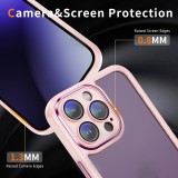 Protective Phone Case With Colored Edges And Metal Buttons, Suitable For iPhone 15 14 13 12 11 Plus Mini Pro Max X XS XR 7 8
