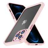 Protective Phone Case With Colored Edges And Metal Buttons, Suitable For iPhone 15 14 13 12 11 Plus Mini Pro Max X XS XR 7 8