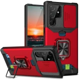 Armor Kickstand Case For Samsung Galaxy S24 S23 Ultra S22 Plus S21 FE Note 20 Cover Card Slot Wallet Ring Holder Coque Fundas