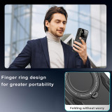 Case For Samsung Galaxy S24 S23 Ultra Plus FE A55 A35 A15 A54 5G Magnetic Ring Holder Protection Stands Magsafe Kickstand Covers