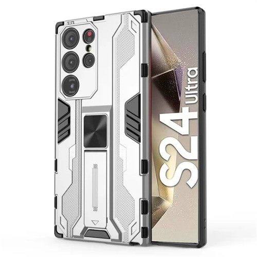 Magnetic Kickstand Armor Shockproof Case For Samsung Galaxy S24 S23 S22 Ultra Plus S21 FE 5G TPU Bumper Hard Plastic Back Cover
