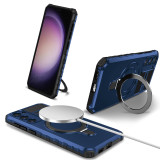 Magsafe Stand Case For Samsung S24 S23 S22 S21 S20 20 FE Plus Ultra Ring Magnetic Ring Holder Protection Stands Kickstand Cover