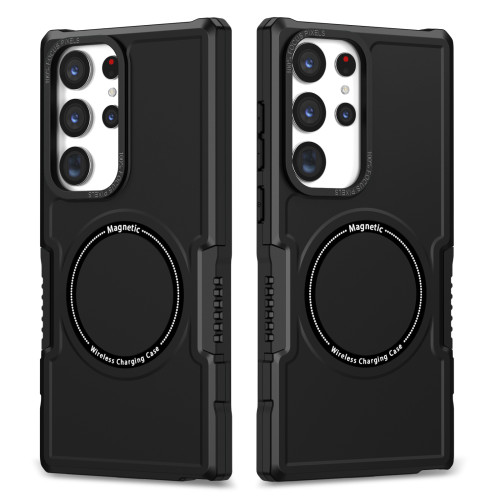 Shockproof Armor Phone Case For Samsung S24 S23 S22 S21 S20 FE 2022 Note 20 Ultra Plus 5G Magsafe Wireless Charge Magnetic Cover