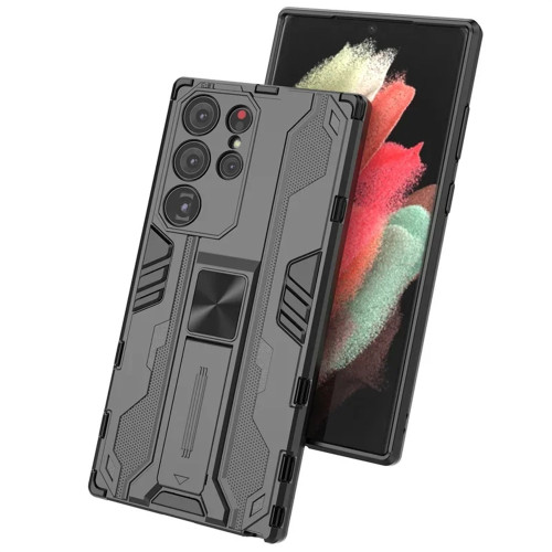 Magnetic Kickstand Armor Shockproof Case For Samsung Galaxy S24 S23 S22 Ultra Plus S21 FE 5G TPU Bumper Hard Plastic Back Cover