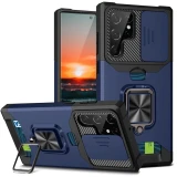 Armor Kickstand Case For Samsung Galaxy S24 S23 Ultra S22 Plus S21 FE Note 20 Cover Card Slot Wallet Ring Holder Coque Fundas