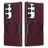 Shockproof Armor Phone Case For Samsung S24 S23 S22 S21 S20 FE 2022 Note 20 Ultra Plus 5G Magsafe Wireless Charge Magnetic Cover