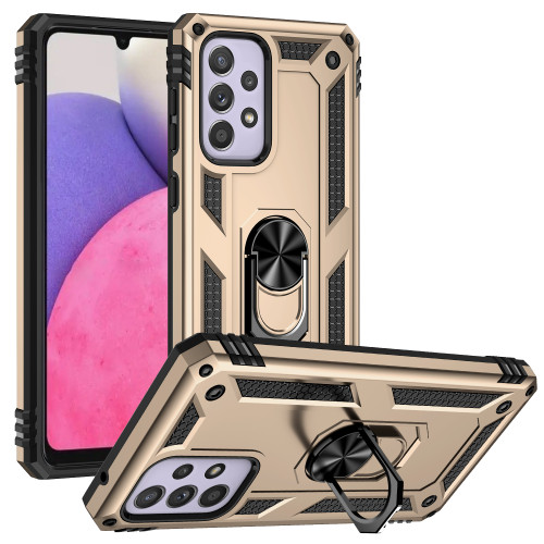 Shockproof Bumpers Armor Case For Samsung Galaxy S24 S23 S22 Ultra S21 5G S20 FE S8 S9 S10 Plus Note 20  9 10 Metal Ring Case