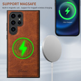 Detachable 2 in 1 Leather Wallet Magnet Card Holder Phone Case For Samsung Galaxy S24 S23 Ultra S22 Plus Wireless charging