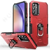 Case For Samsung Galaxy S24 S23 S22 S21 Ultra Plus Note 20 A54 A34 A14 5G Bumper Shockproof  Metal Ring Hard PC Silicone Cover