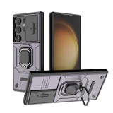 Magnetic Ring Holder Shockproof Armor Phone Cases For Samsung Galaxy S24 Ultra S24 Plus Lens Protect Cover For Samsung S24 S 24