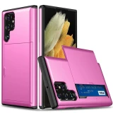 Case For Samsung Galaxy S24 S23 S22 S21 Ultra Note 20 S10 Plus Slim Dual Lay Heavy Duty Protective Hidden Card Slot Wallet Cover