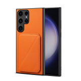 Suteni Insert Card Phone Cases Orange/purple/green/black For Samsung Galaxy S24 S23ultra Plus A24 A54 A23 A53 5g Case