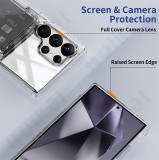 Case For Samsung Galaxy S24 Ultra S23 Plus Wallet Clear Protective Credit Card Holder Heavy Duty Shockproof Transparent Cover