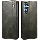 Waxy Leather Wallet Flip Case For Samsung Galaxy A35 A55 A54 A34 A24 A25 A14 S21 S22 S23 Fe S24 Plus Retro Vintage Cover Cases