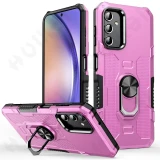 Case For Samsung Galaxy S24 S23 S22 S21 Ultra Plus Note 20 A54 A34 A14 5G Bumper Shockproof  Metal Ring Hard PC Silicone Cover