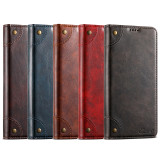 Classic Wallet Flip Genuine Leather Case For Samsung Galaxy S24 S23 Fe S22 Plus Ultra Magnetic Book Flip Phone Cover Bag Cases