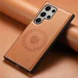 EUCAGR 2 In 1 Luxury Magnetic Flip Wallet Leather Phone Case For Samsung Galaxy S23 S24 Ultra Plus FE Magsafe Card Holder Cover