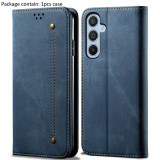 Jeans Texture Denim Pattern Wallet Flip Case For Samsung Galaxy A35 A55 A54 A34 A24 A25 A14 S21 S22 S23 Fe S24 Plus Book Coque