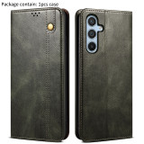 Waxy Leather Wallet Flip Case For Samsung Galaxy A35 A55 A54 A34 A24 A25 A14 S21 S22 S23 Fe S24 Plus Retro Vintage Cover Cases