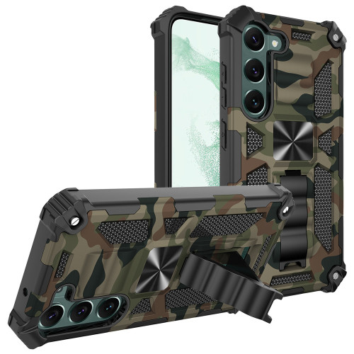 Dual Layer Protection Shockproof Case For Samsung Galaxy S24 S23 Ultra S22 Plus S21 S20 A14 A05S A15 A35 A13 Built-in Kickstand