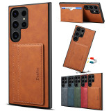 EUCAGR Luxury Business Leather Wallet Case For Samsung S24 S23 S22 S21 S20 Ultra Plus FE Note20 A05S Retro Shockproof Back Cover