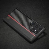 EUCAGR Ultrathin Carbon Fiber Leather Phone Case For Samsung S24 S23 S22 S21 S20 S10 S9 S8 Plus Ultra Note 20 10 Ultra Cover