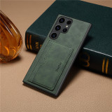 EUCAGR Luxury Business Leather Wallet Case For Samsung S24 S23 S22 S21 S20 Ultra Plus FE Note20 A05S Retro Shockproof Back Cover