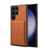 EUCAGR Luxury Business Leather Wallet Case For Samsung S24 S23 S22 S21 S20 Ultra Plus FE Note20 A05S Retro Shockproof Back Cover