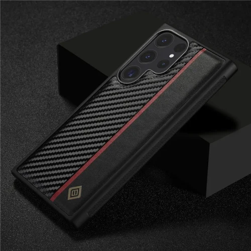 EUCAGR Ultrathin Carbon Fiber Leather Phone Case For Samsung S24 S23 S22 S21 S20 S10 S9 S8 Plus Ultra Note 20 10 Ultra Cover