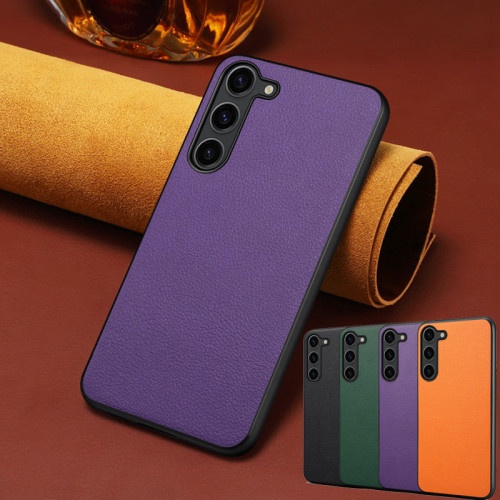 EUCAGR Leather Protection Phone Case For Samsung Galaxy S24 S23 S21 FE Ultra Plus A05S Shockproof Soft TPU Back Cover For S24