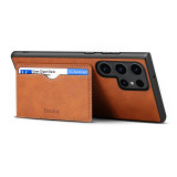 EUCAGR Luxury Business Leather Wallet Case For Samsung S24 S23 S22 S21 S20 Ultra Plus FE Note20 A05S Retro Shockproof Back Cover