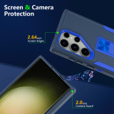 2 in 1 Rugged Armor Shockproof Phone Case For Samsung Galaxy S24 Ultra S23 FE S22 Plus Stand Holder Hard Plastic TPU Back Cover