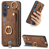 Magnetic Cards Solt Wallet Leather Case For Samsung Galaxy S24 Ultra S21 FE S22 S23 Plus A04E A14 A24 A34 A54 A05 A15 A25 Cover