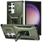 Case For S24 S23 Ultra Plus FE A54 A34 A14 5G Magnetic Stand Ring Stand Armor Anti-fall Slide Camera Kickstand Protection Cover