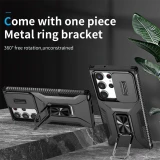 Case For S24 S23 Ultra Plus FE A54 A34 A14 5G Magnetic Stand Ring Stand Armor Anti-fall Slide Camera Kickstand Protection Cover