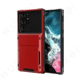 Case For Samsung Galaxy S24 S23 S22 S21 Ultra Note 20 10 S10 Plus Wallet Card Holder ID Slot Scratch Bumper Rugged TPU Cover